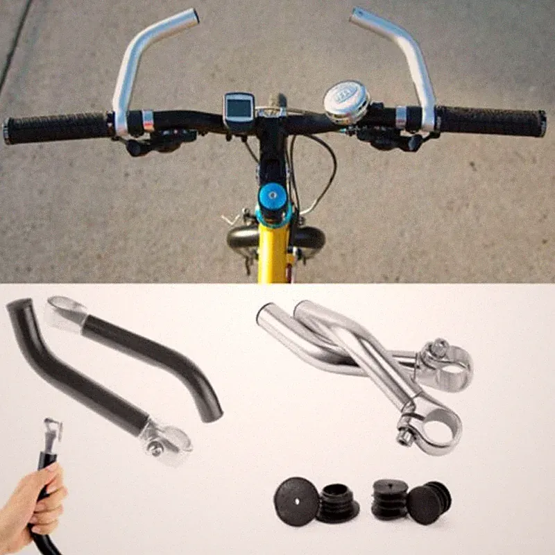 1Pair Alloy Bicycle Handlebar End Grips 22.2mm MTB Mountain Bike Handle Bar Ends