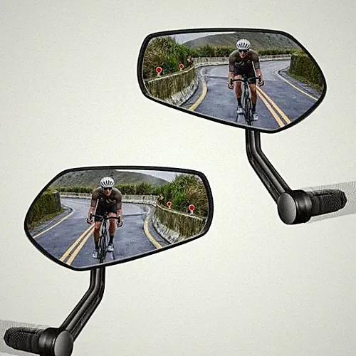 2PCS Bike Mirror for Handlebar, Bar End Bicycle Mirror, Anti-glare HD Pair