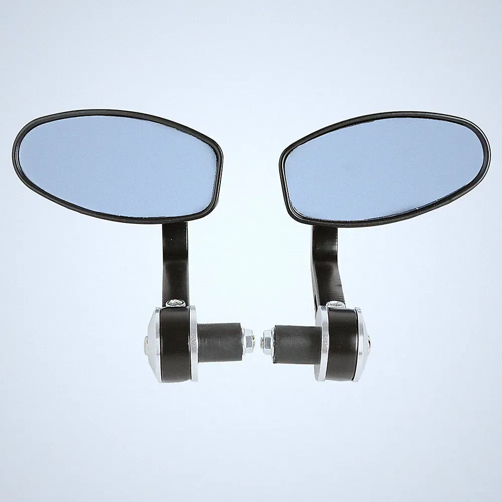 7/8" Handlebar Bar End Mirrors Fit For Honda Street Bike Chopper Bobber Cruiser