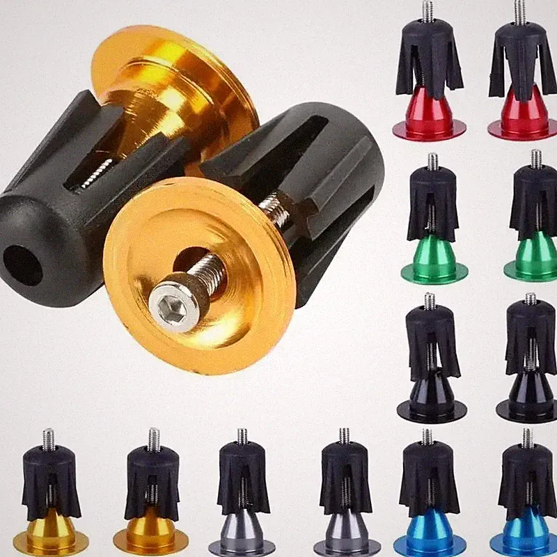 Aluminum Bike Handlebar End Plugs MTB Road Bicycle Bar End Caps Pair