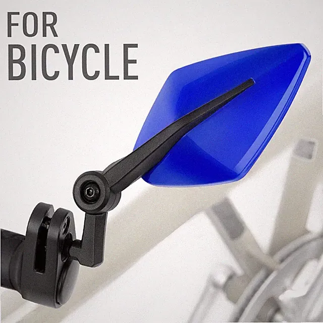 Bicycle bar end mirrors blue small for hollow handlebar 7/8" MTB EBIKE US STOCK