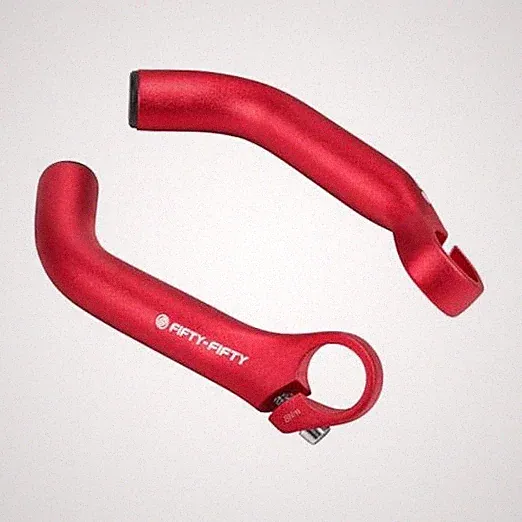 Bike Bar Ends, Mountain Bike Handlebar Ends, Aluminium Alloy MTB Bicycle Red