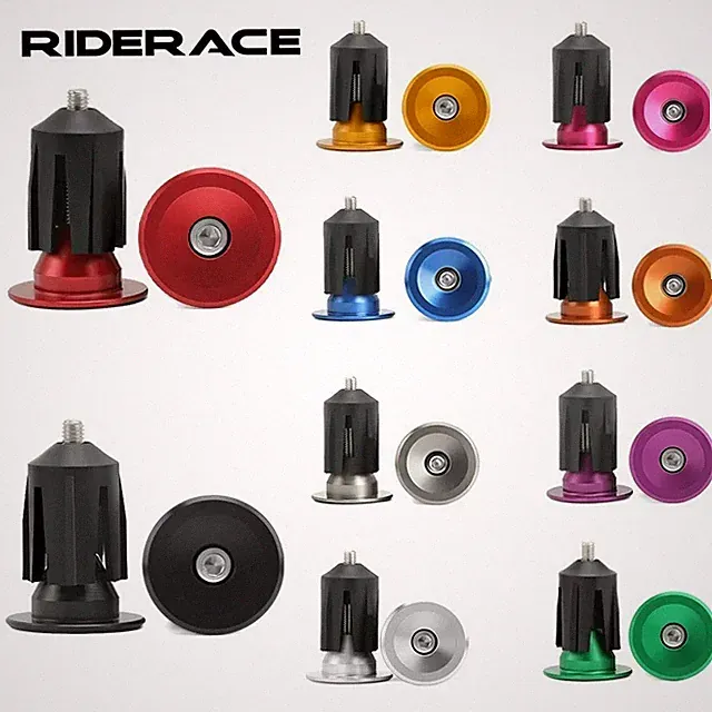 Bike Handlebar End Plugs Aluminum Alloy MTB Road BMX Bar End Caps Pair