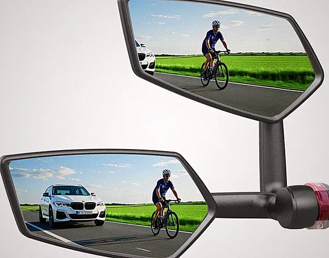 Bike Mirror 360° Adjustable, Wide Angle Rearview Mirror for Bicycle, E-Bike, MTB