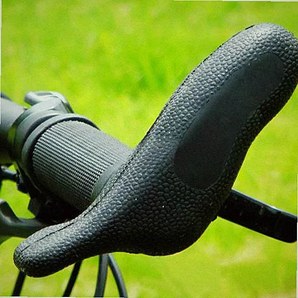 Black Cycling MTB Sports Bike Anti-Shock Bicycle Handlebar Bar Rubber End Grips