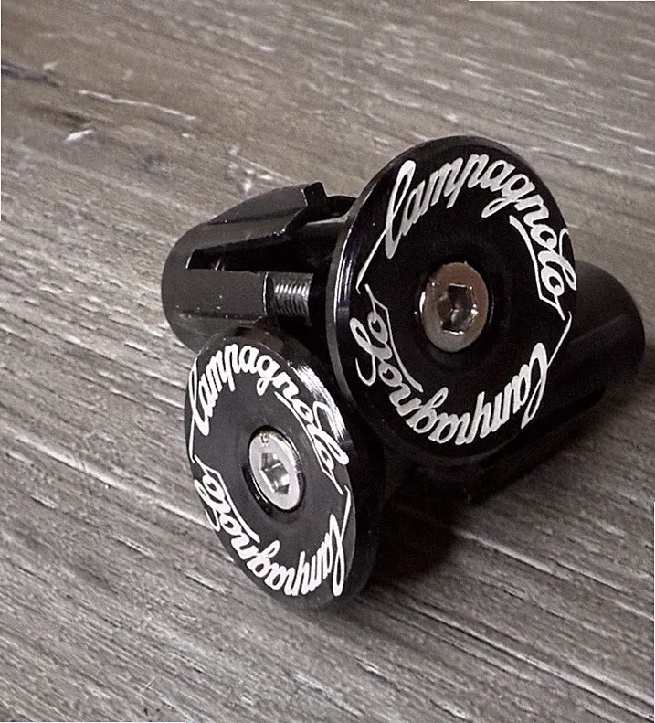 Campagnolo Repop Bicycle Bike Handlebar Bar End Plugs Black Road Bike
