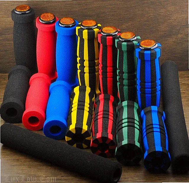 Cruiser Bike Foam GRIPS Vintage Fixie Burning Man Bicycle Handlebars Reflectors