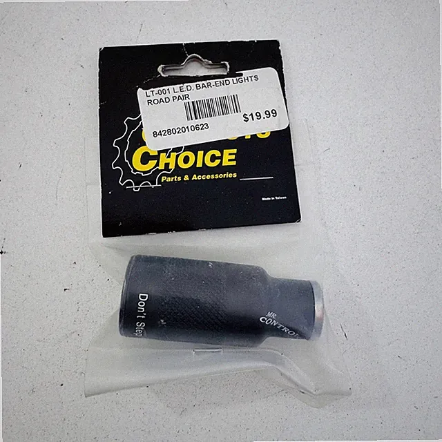 Cyclists' Choice LT-001 LED Bar-End Lights Road Pair Black Bike Light S02