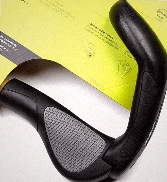Ergon GP5-L Large Ergo 5-Finger Handlebar Bike Grips Bar Ends MTB / Hybrid