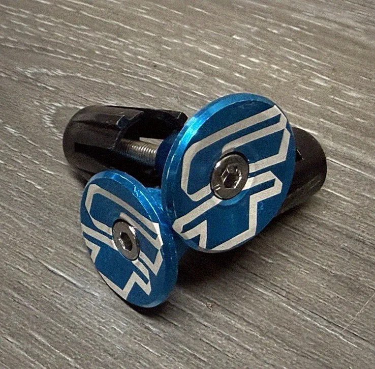 GT Mid School Repop Bicycle Bike Handlebar Bar End Plugs Light Blue Mountain BMX
