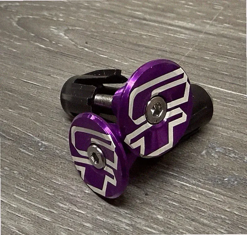 GT Mid School Repop Bicycle Bike Handlebar Bar End Plugs Purple Mountain BMX