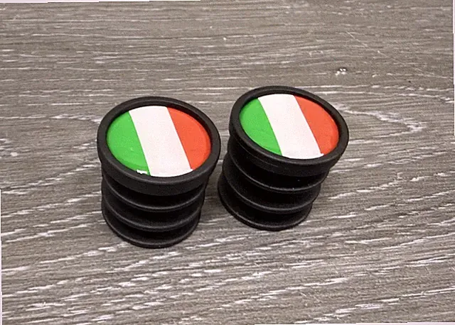Italy Flag Bicycle Bike Handlebar Bar End Plugs Italian