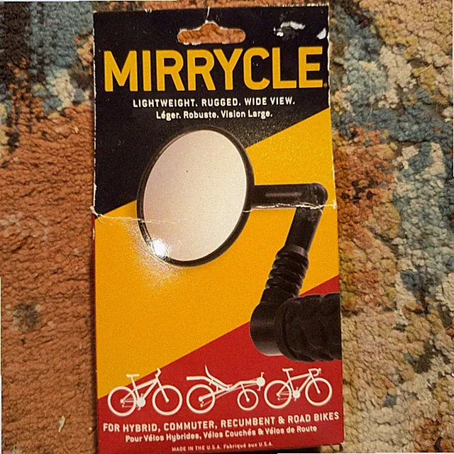 Mirrycle Bicycle Bike Bar End Mountain Mirror - Black