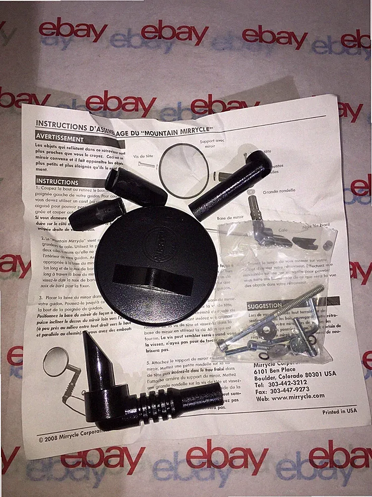 Mirrycle Bike Bar End Mountain Hybrid Commuter Mirror (Black)