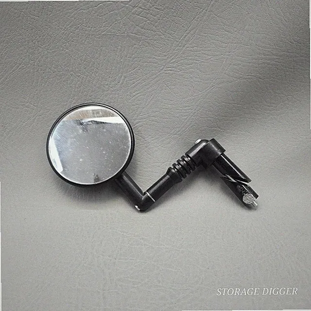 Mirrycle Mountain Hybrid Road Bicycle Bar End Adjustable Black Round Mirror