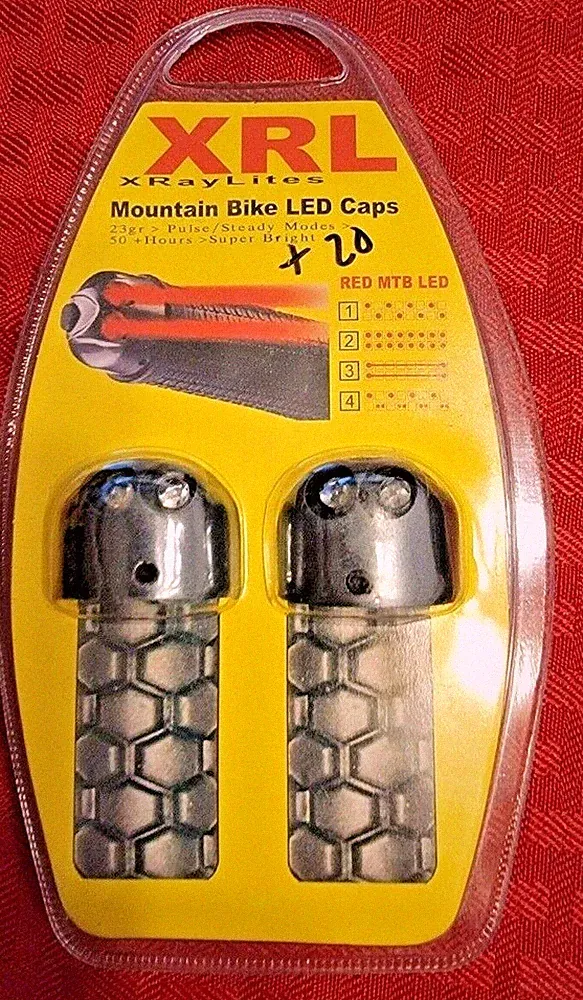 Mountain Bike MTB Bicycle Bike Bar End LED Lights (Lites) -Has 4 Light Patterns!