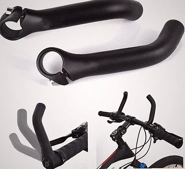 MTB Bike Handlebar Ends Ergonomic Handlebar Extender Bar for 22.2mm Handlebar
