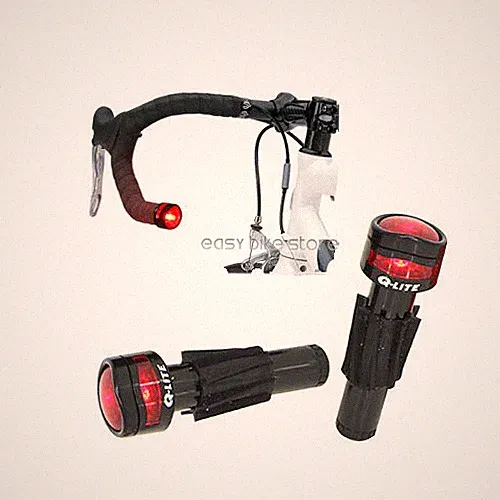 New Q-LITE HANDLEBAR Road Bar End Light cycling LED RED