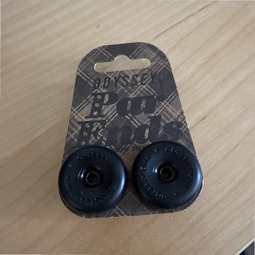 Odyssey Par Ends BMX Bicycle Light Weight Handlebar Bar End Plugs Pair - Black