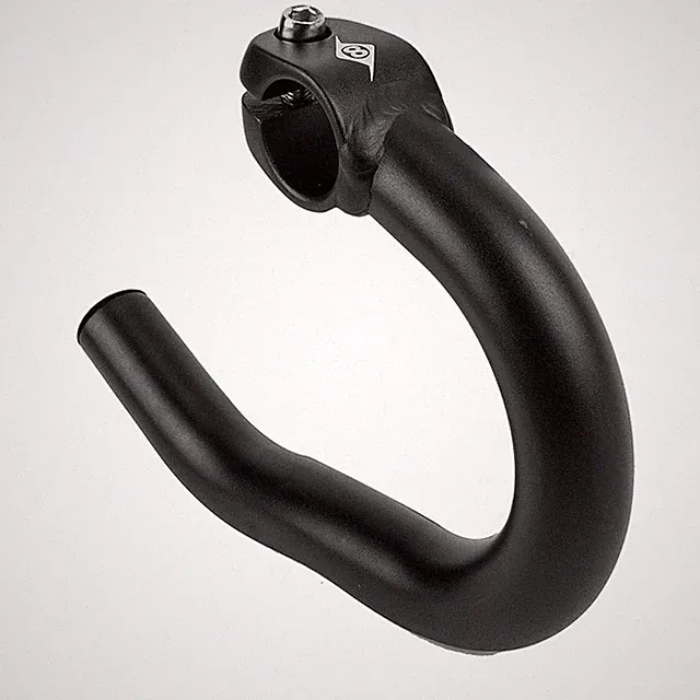 Pair Cycling Ergonomic Drop Bar Ends, Black Finish, 22.2mm Clamp, 250g, Origin8