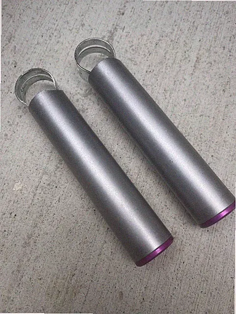 Piranha TT/Triathlon Road Bike Bar Ends Clip-ons | 23.8 mm / Purple Caps / EXC