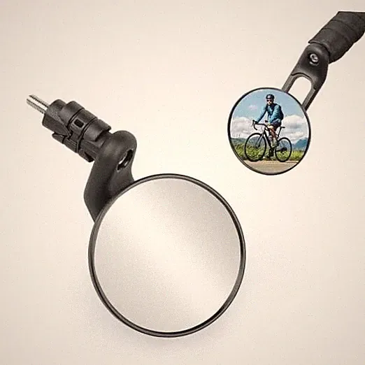 Road Bike Mirror, Drop Handlebar End Mirror, Road Bike Bar Plug Mirror, 1