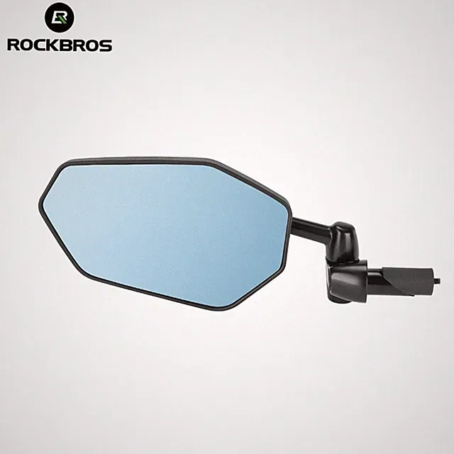 ROCKBROS Bike Left Bar End Side Mirror,360°Rotatabla Anti-glare Rear View Mirror