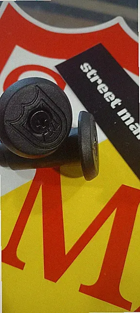S&M BMX BIKE BAR ENDS MID SCHOOL HANDLEBAR GRIP PLUGS expanding BMX FIT FBM NEW!