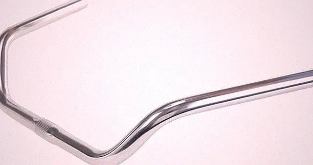 SENQI Bicycle Rise Cruiser Handlebar 25.4mm Silver