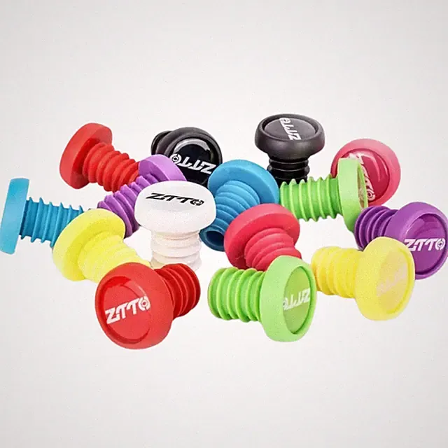 Silicone Handlebar End Plugs Rubber Bar Cap Grip Mountain Bike Road Bicycle Ztto