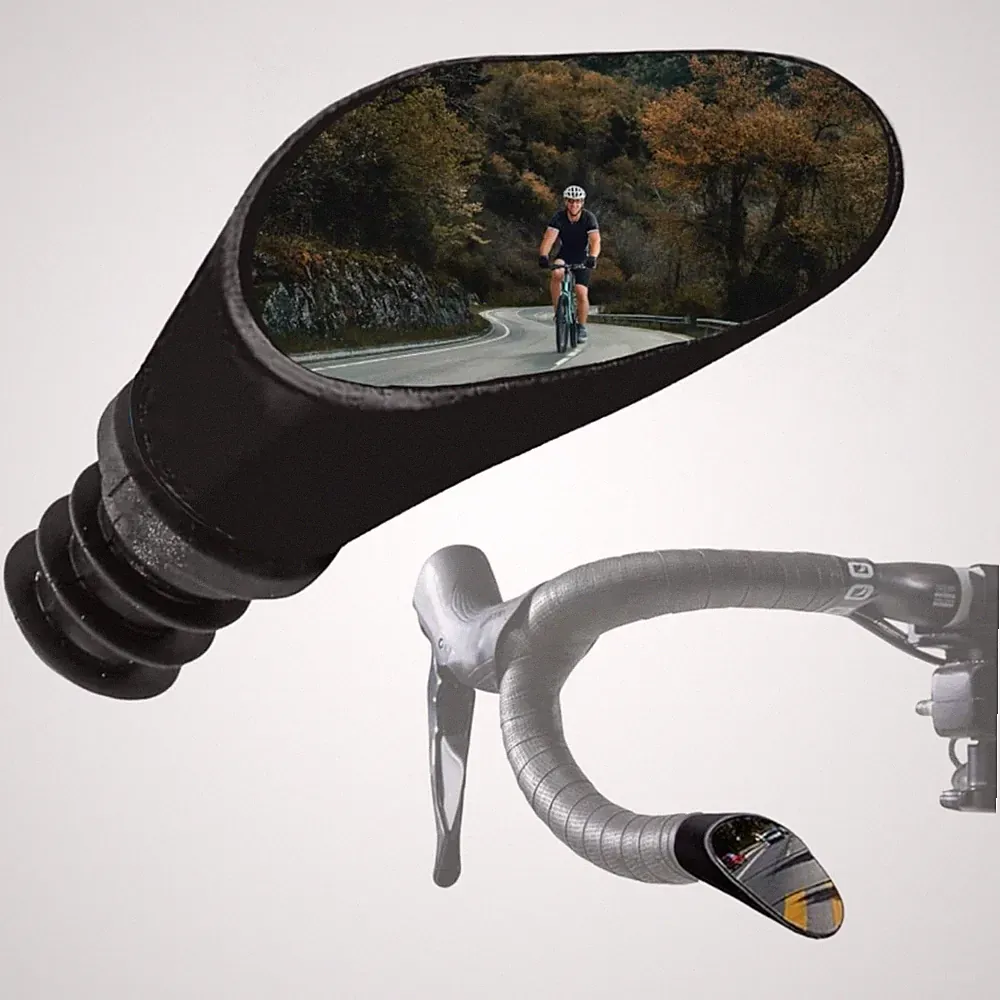 Sprintech Swiss-Made Convex Bike Mirror Drop Bar Chrome Adjustable Road Bike