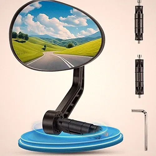 Universal Bike Mirrors – Safe Rear View for Bikes & E-bikes, Bicycle Mirror