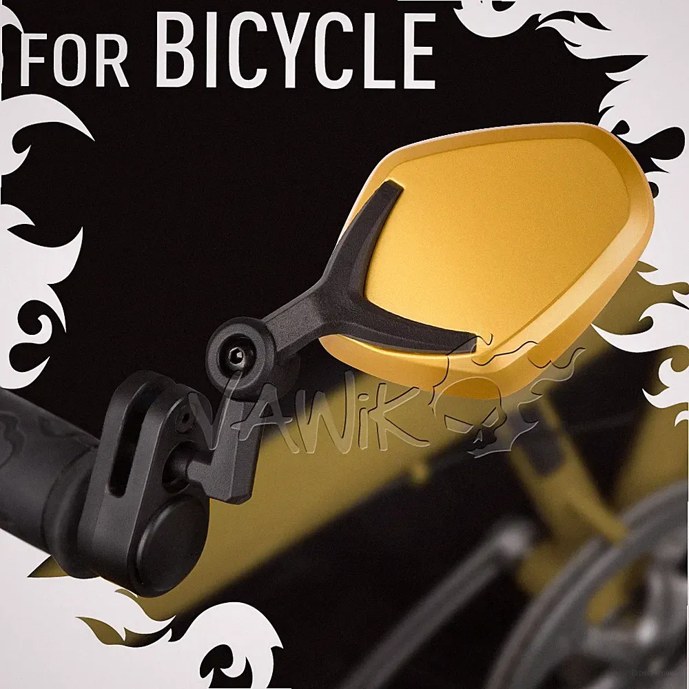 VAWiK bar end mirrors Petal gold 7/8" handlebar single speed Fixed Gear ε