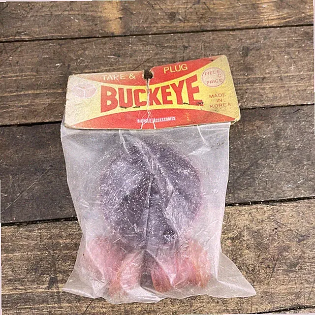 Vintage Buckeye Bicycle Handlebar Tape Bar End Plugs Purple Red NOS Bar Sparkle