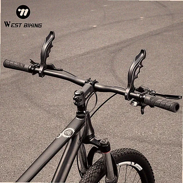 WEST BIKING Ergonomic MTB Bike Bar Ends Aluminium Bicycle Handlebar Bar Ends